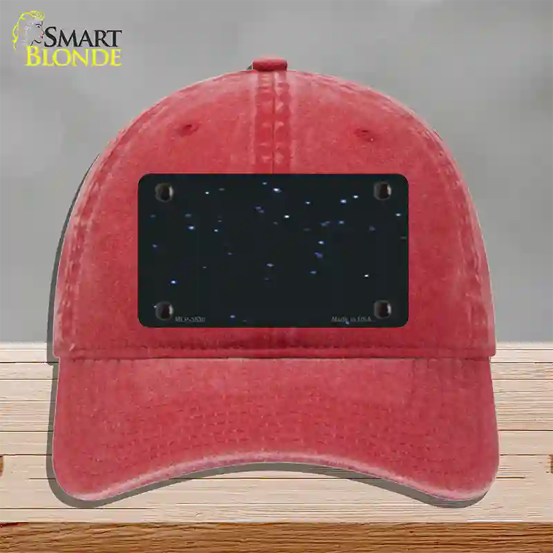 Stars Novelty License Plate Hat Unconstructed Cotton / Red