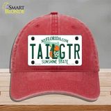 Tailgtr Florida Novelty License Plate Hat Unconstructed Cotton / Red