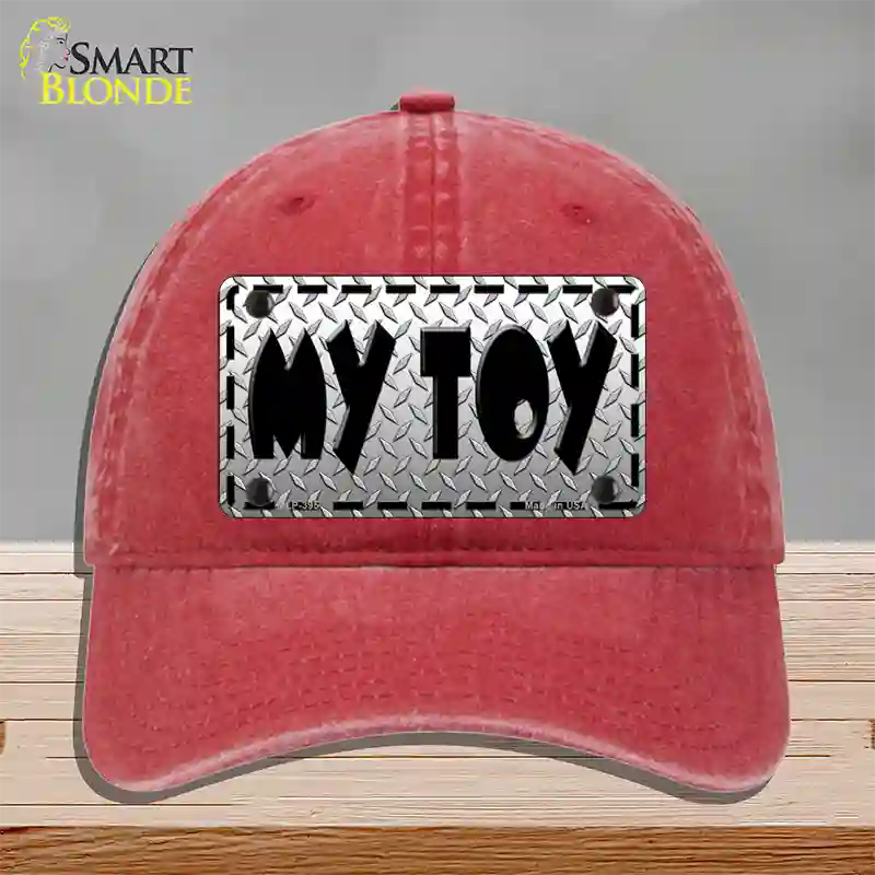 My Toy Novelty License Plate Hat Unconstructed Cotton / Red