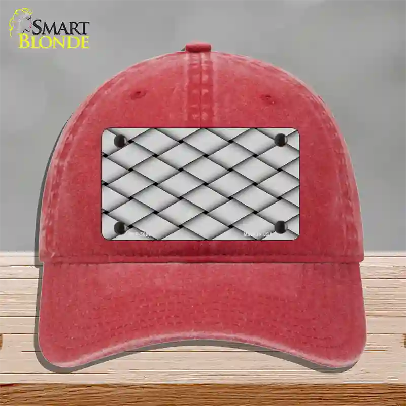 Weave Customizable Novelty License Plate Hat Unconstructed Cotton / Red