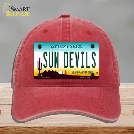 Arizona Sun Devils Novelty License Plate Hat Unconstructed Cotton / Red