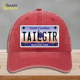 Tailgter South Carolina Novelty License Plate Hat Unconstructed Cotton / Red