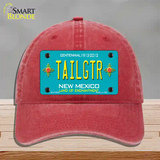 Tailgtr New Mexico Novelty License Plate Hat Unconstructed Cotton / Red