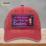 When Boys Had Cooties Novelty License Plate Hat Unconstructed Cotton / Red