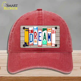 Dream Wood License Plate Art Novelty License Plate Hat Unconstructed Cotton / Red