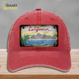 California Lake Tahoe Rusty Blank Novelty License Plate Hat Unconstructed Cotton / Red