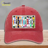 New Smyrna Beach Plate Art Novelty License Plate Hat Unconstructed Cotton / Red