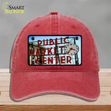 Pikes Place Novelty License Plate Hat Unconstructed Cotton / Red