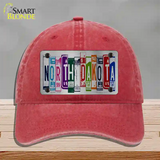 North Dakota License Plate Art Novelty License Plate Hat Unconstructed Cotton / Red