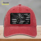 Indiana Carbon Fiber Novelty License Plate Hat Unconstructed Cotton / Red