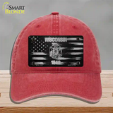 Wisconsin Carbon Fiber Novelty License Plate Hat Unconstructed Cotton / Red