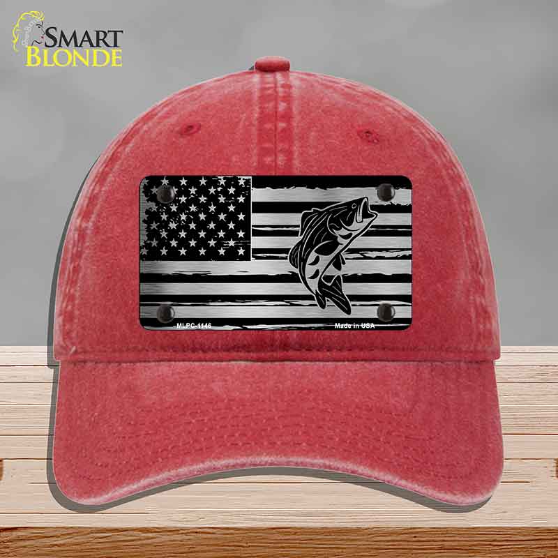 Patriotic Bass Novelty License Plate Hat HAT-MLPC-1146