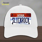 Slickrock Utah Novelty License Plate Hat Unconstructed Cotton / White