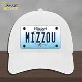 Mizzou Missouri Novelty License Plate Hat Unconstructed Cotton / White