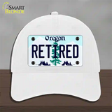 Retired Oregon Novelty License Plate Hat Unconstructed Cotton / White