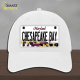 Chesapeake Bay Maryland Novelty License Plate Hat Unconstructed Cotton / White