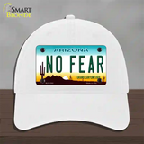 No Fear Arizona Novelty License Plate Hat Unconstructed Cotton / White