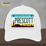 Prescott Arizona Novelty License Plate Hat Unconstructed Cotton / White