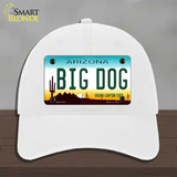 Big Dog Arizona Novelty License Plate Hat Unconstructed Cotton / White