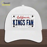 Kings Fan California Novelty License Plate Hat Unconstructed Cotton / White