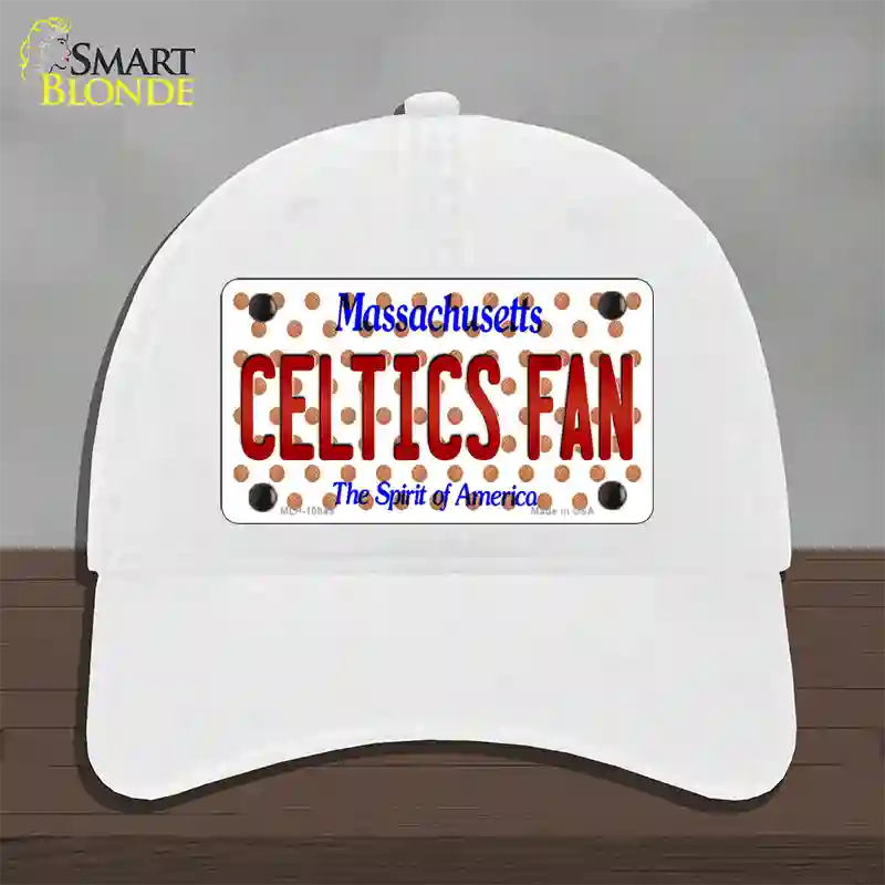 Celtics Fan Massachusetts Novelty License Plate Hat Unconstructed Cotton / White