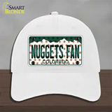 Nuggets Fan Colorado Novelty License Plate Hat Unconstructed Cotton / White