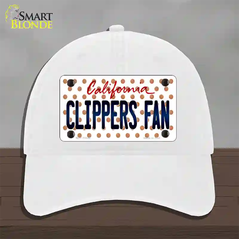 Clippers Fan California Novelty License Plate Hat Unconstructed Cotton / White