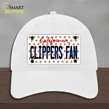 Clippers Fan California Novelty License Plate Hat Unconstructed Cotton / White