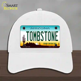 Tombstone Arizona Novelty License Plate Hat Unconstructed Cotton / White