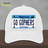 Go Gophers Minnesota State Novelty License Plate Hat Unconstructed Cotton / White