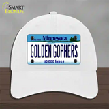 Golden Gophers Minnesota State Novelty License Plate Hat Unconstructed Cotton / White