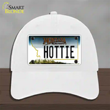 Hottie Montana State Novelty License Plate Hat Unconstructed Cotton / White