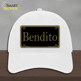 Bendito Novelty License Plate Hat Unconstructed Cotton / White