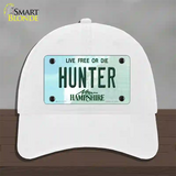 Hunter New Hampshire State Novelty License Plate Hat Unconstructed Cotton / White