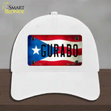 Gurabo Puerto Rico Flag Novelty License Plate Hat Unconstructed Cotton / White