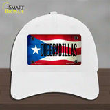 Quebradillas Puerto Rico Flag Novelty License Plate Hat Unconstructed Cotton / White