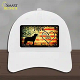 I Love My Dog Novelty License Plate Hat Unconstructed Cotton / White