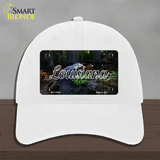 Louisiana Alligator Swamp State Novelty License Plate Hat Unconstructed Cotton / White