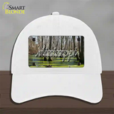 Mississippi Swamp State Novelty License Plate Hat Unconstructed Cotton / White