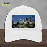 Ohio River City Skyline State Novelty License Plate Hat Unconstructed Cotton / White