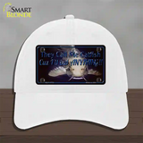 They Call Me Catfish Novelty License Plate Hat Unconstructed Cotton / White