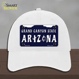 Arizona Grand Canyon State Novelty License Plate Hat Unconstructed Cotton / White