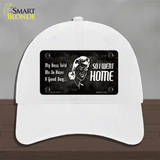 So I Went Home Novelty License Plate Hat Unconstructed Cotton / White