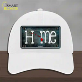 Hawaii Home State Outline Novelty License Plate Hat Unconstructed Cotton / White