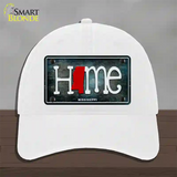 Mississippi Home State Outline Novelty License Plate Hat Unconstructed Cotton / White