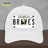 Georgia Braves Novelty License Plate Hat Unconstructed Cotton / White