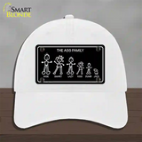 The Ass Family Novelty License Plate Hat Unconstructed Cotton / White