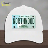 Northwood New Hampshire Novelty License Plate Hat Unconstructed Cotton / White