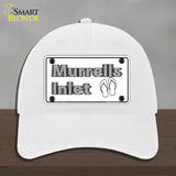 Murrells Inlet SC Novelty License Plate Hat Unconstructed Cotton / White