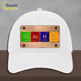 Teacher Periodic Table Wood Novelty License Plate Hat Unconstructed Cotton / White